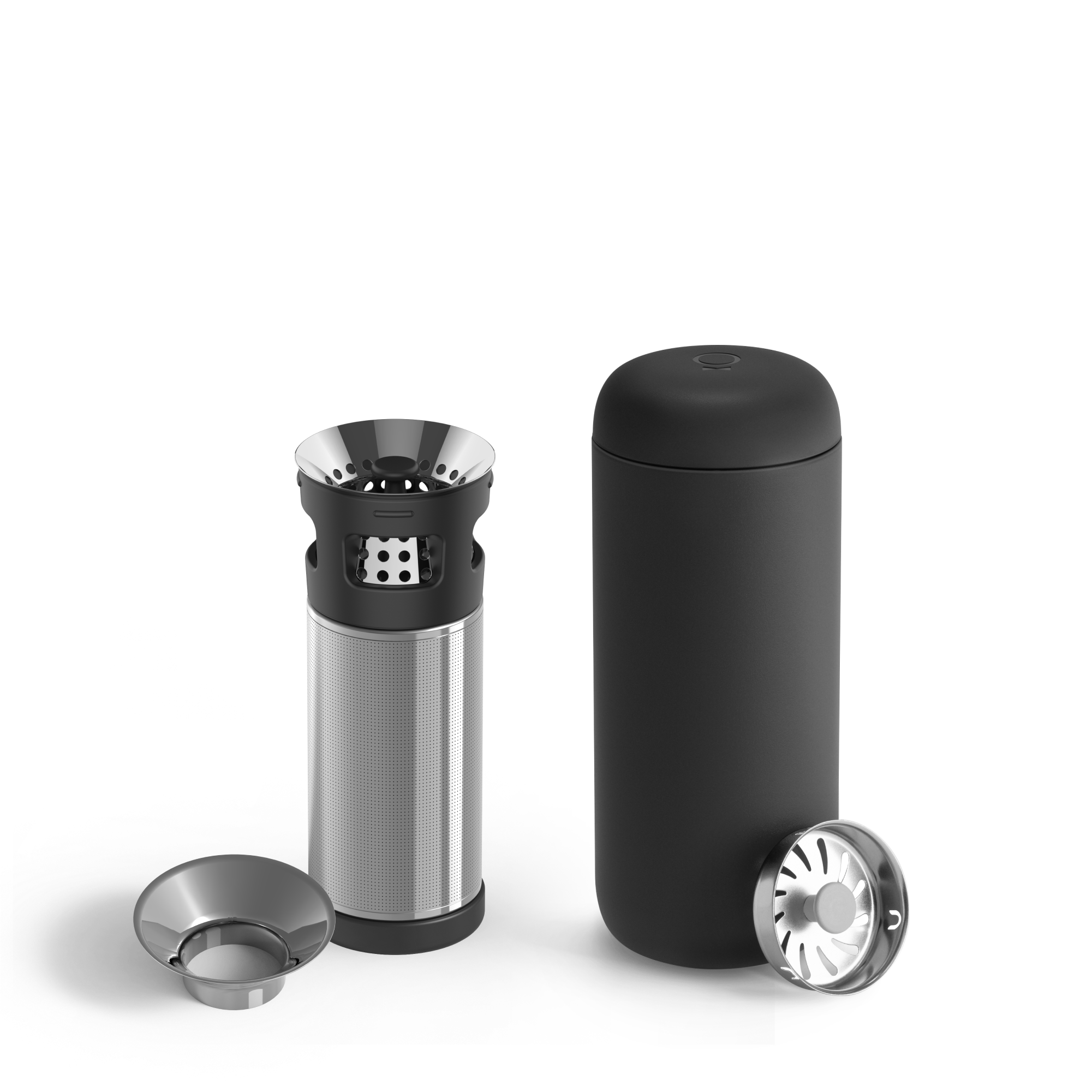 Fellow Carter Infuser Set 16 oz Matte Black Mug und Infuser