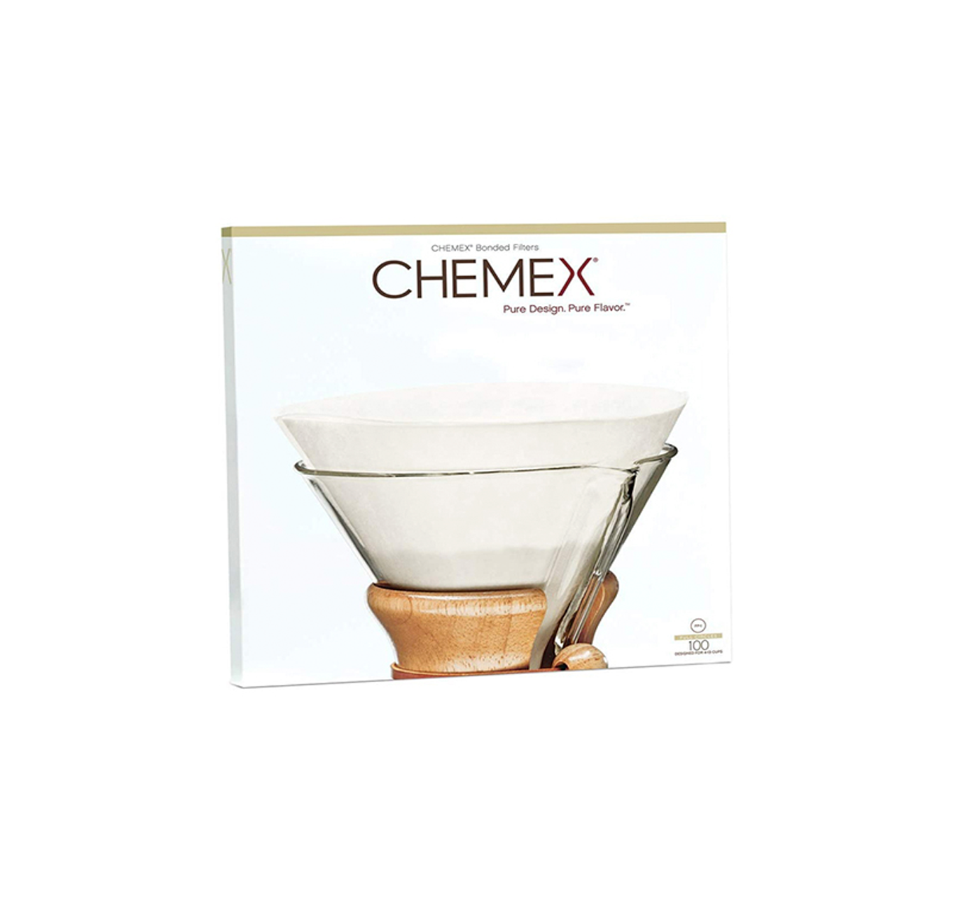 Chemex Filterpapier | weiß, rund, gefaltet, für 6-10 Tassen