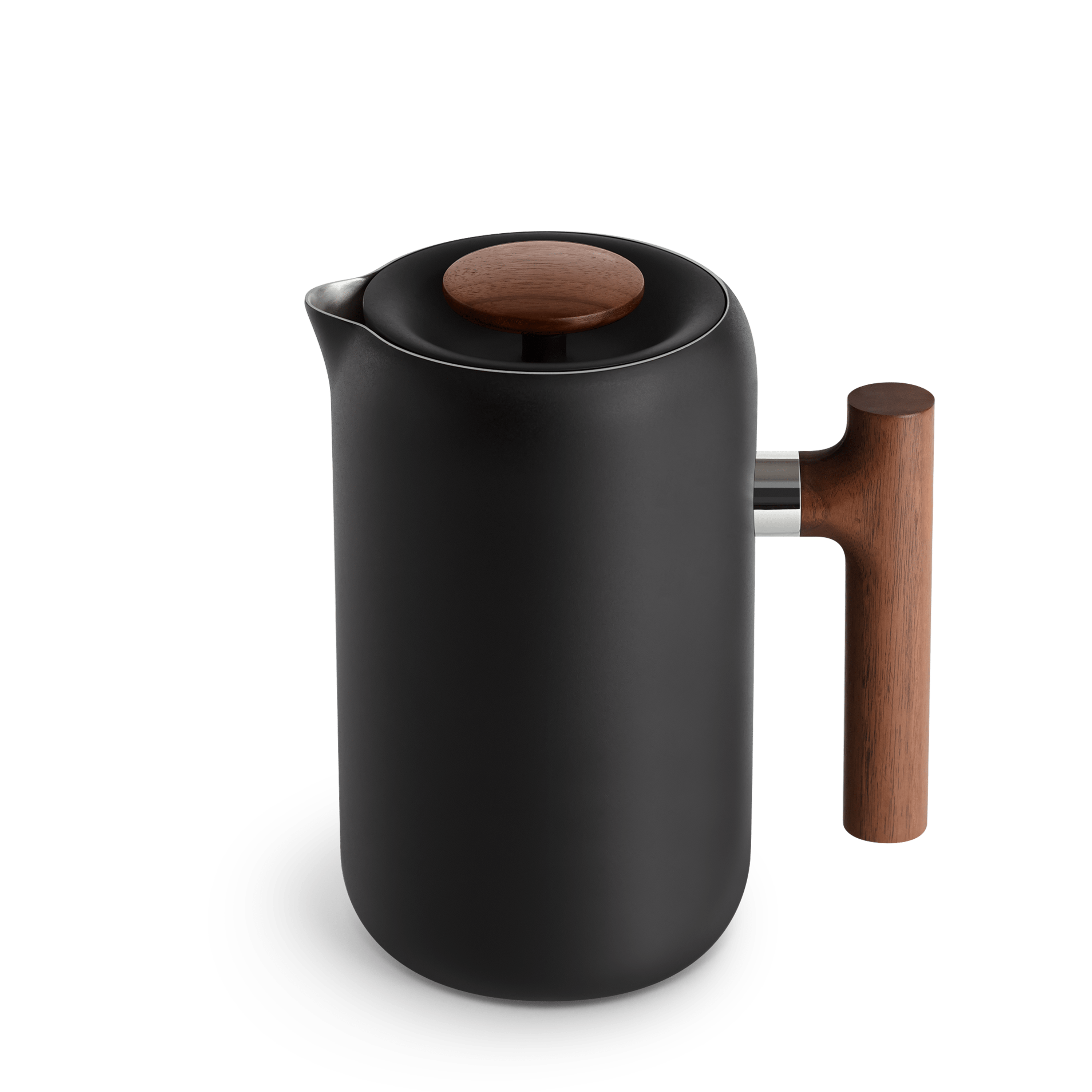 Fellow Clara French Press, Schwarz - Walnuss - Coffee Annan