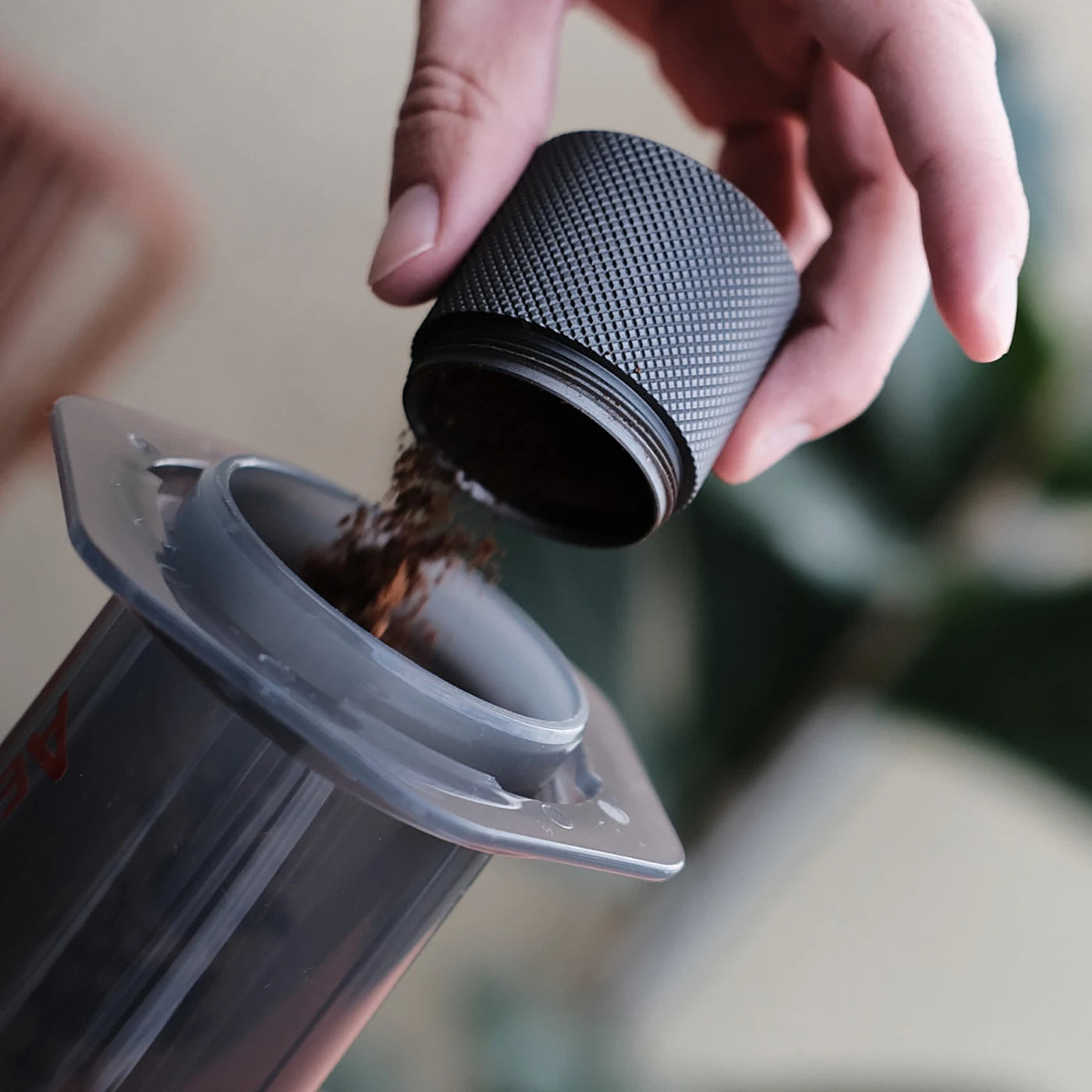 aero press für kaffee zubereitung aeropress