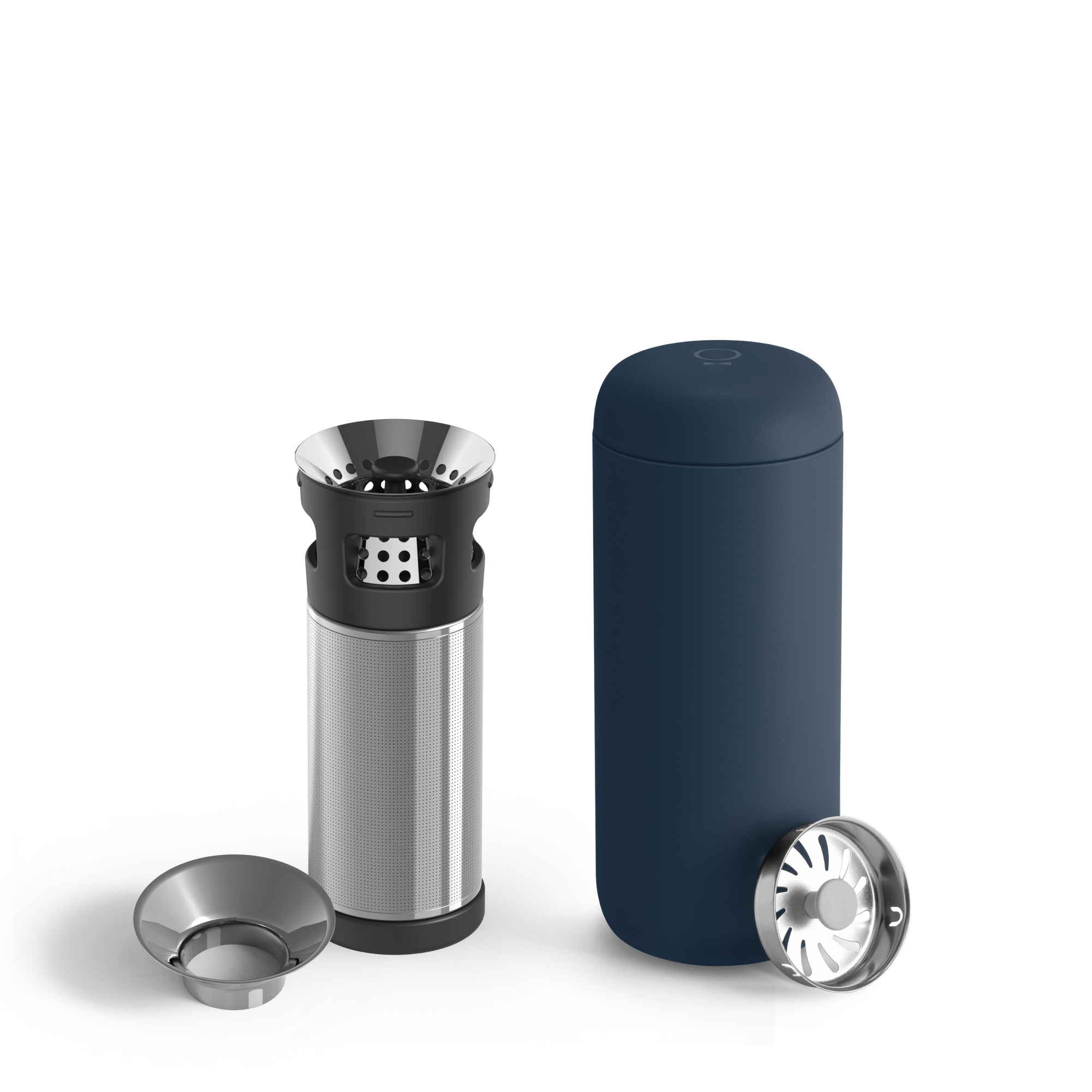 Fellow Carter Infuser Set 16 oz Stone Blue Mug und Infuser 